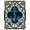 Blue, Pattern 4, variant on ODIKA 4' x 6' Machine Washable Non-Slip Area Rug, graphic print High Traffic Rug, Blue, 1106171