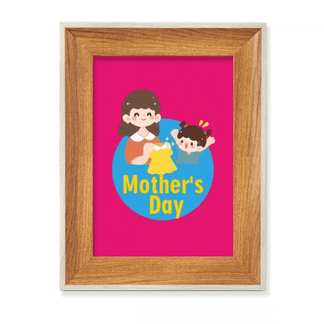 Mother Day Love Great Desktop Wooden Photo Frame Display Picture Art Painting Multiple Sets