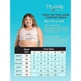thumbnail image 3 of Fruit of the Loom 3X Cotton Blend Stretch Comfort Bra, White/Blushing Rose (2 Pack), 3 of 4