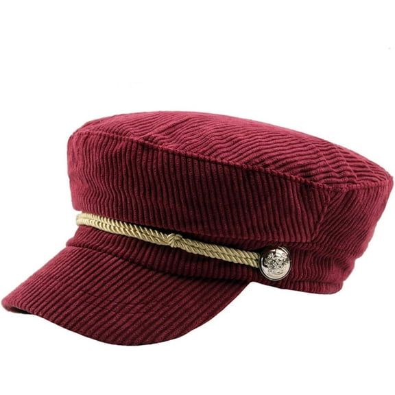 Corduroy Newsboy Cap for Women - Soft Vintage Autumn Winter Hat Paperboy Cabbie Gatsby Painter Caps