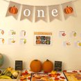thumbnail image 2 of 2PCS Thanksgiving Party Decoration Baby Birthday Banner ONE Pumpkin Pattern Swallow Tail Flag Banner Props, 2 of 8