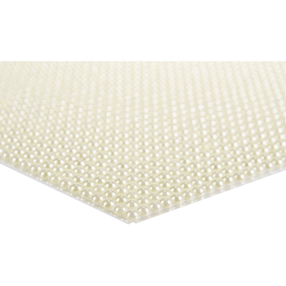 American Crafts Bling Adhesive Pearls 10"X10" SheetWhite