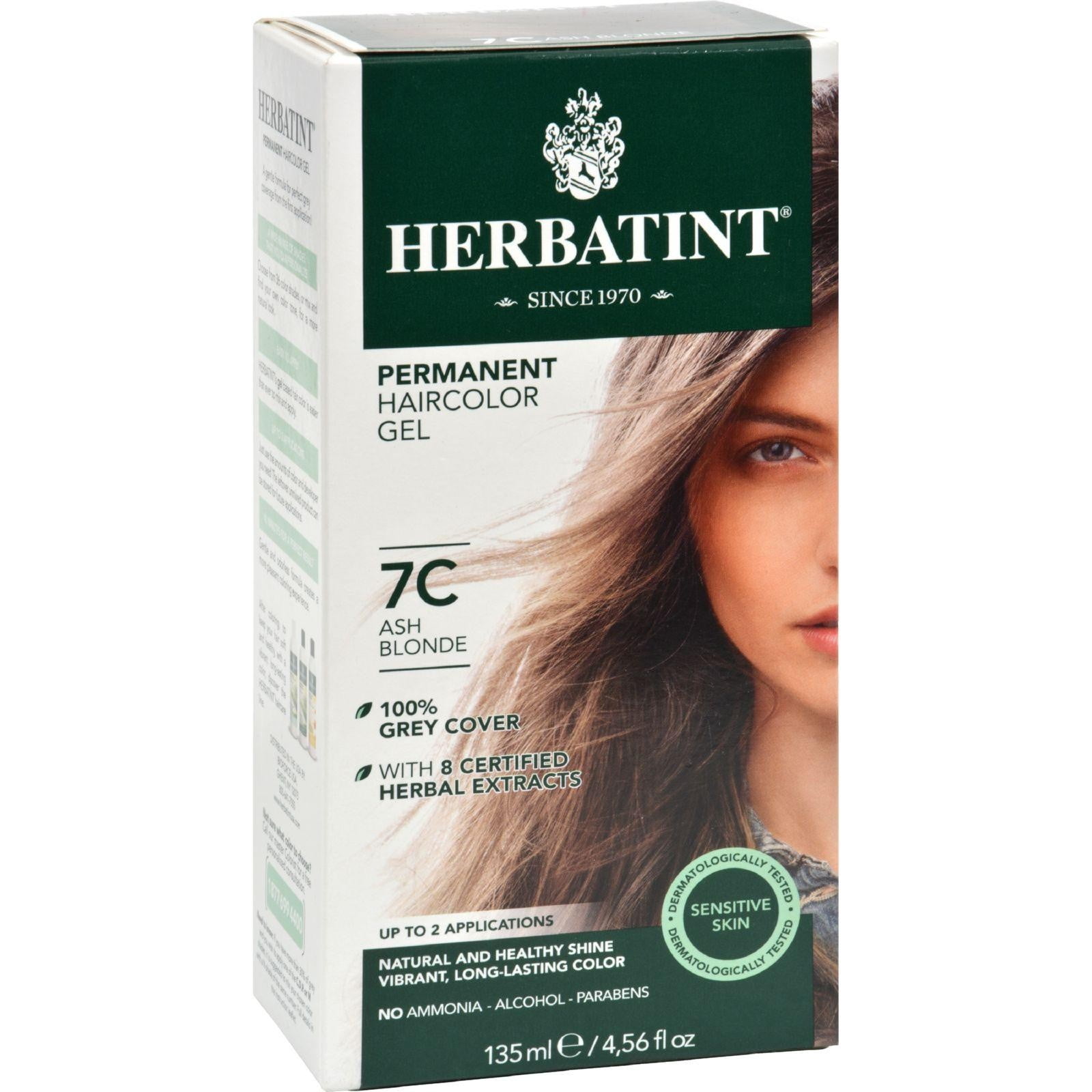 Herbatint Permanent Herbal Haircolour Gel 7c Ash Blonde 135 Ml