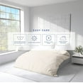 thumbnail image 4 of Kotton Culture 600 TC 100% Egyptian Cotton Duvet Cover (Ivory , Oversized King, 1 Piece Duvet Cover Only), 4 of 4