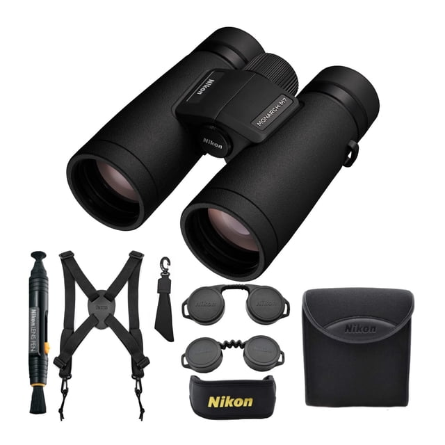 Binoculares Nikon Monarch M7 8x42 con arnés y bolígrafo