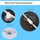 thumbnail image 3 of Fish Tank Bubbler, Nano Furnace Flue Round Air Stone Disk Set,7cm, 3 of 5