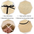 thumbnail image 3 of M-56-58cm Sombrero para el Sol para Mujer, Sombrero de Paja de ala Ancha UPF 50+, 3 of 5