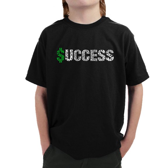 Boy's Word Art T-shirt - Success