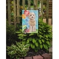 thumbnail image 2 of Carolines Treasures CK3244GF Happy Birthday Champagne Cockapoo Garden Size Flag, 2 of 3
