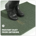 thumbnail image 6 of PABUBE Indoor and Outdoor Doormats, 20"x32" Front Door Rugs, Dirt Trapper Inside Door Mats, Non Slip Washable Welcome Mat Entryway Rug for Entryway, Green, 6 of 8