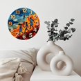 thumbnail image 6 of Wall Clock Abstract Painting Kids Art Decor 10-Inch Silent Wooden Wall Clock, Battery Operated (AA Batteries Not Included), Artistic Home Decor, 6 of 7