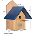 thumbnail image 2 of JCS Wildlife Chickadee Post Mount Birdhouse with Recycled Poly Lumber Roof, 2 of 11