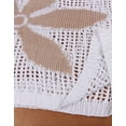 thumbnail image 3 of Cogild Women’s Plus Size Floral Crochet Swimsuit Cover up, Hollow Out Knit Swim Cover up for Beach Pool Vacation XL–5XL, 3 of 8