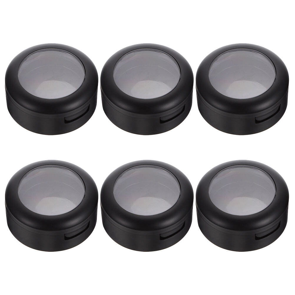 6pcs Empty Eyeshadow Cases Single Color Eyeshadow Boxes Eyeshadow
