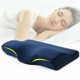 thumbnail image 1 of Contour Memory Foam Cervical Pillow Orthopedic Neck Pain Pillow Sleeper Pillow Neck Head Back Support, 1 of 5