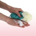 thumbnail image 6 of Unique Bargains Long Stretch Back Sponge Back Sponge 12.20"x2.76"x1.97" 1 Pc Beige, Green, 6 of 6