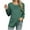 Green-04, variant on STETMN Crew Neck T-Shirt for Women Casual Solid Long Sleeve Shirts Fall Loose Textured Trendy Top