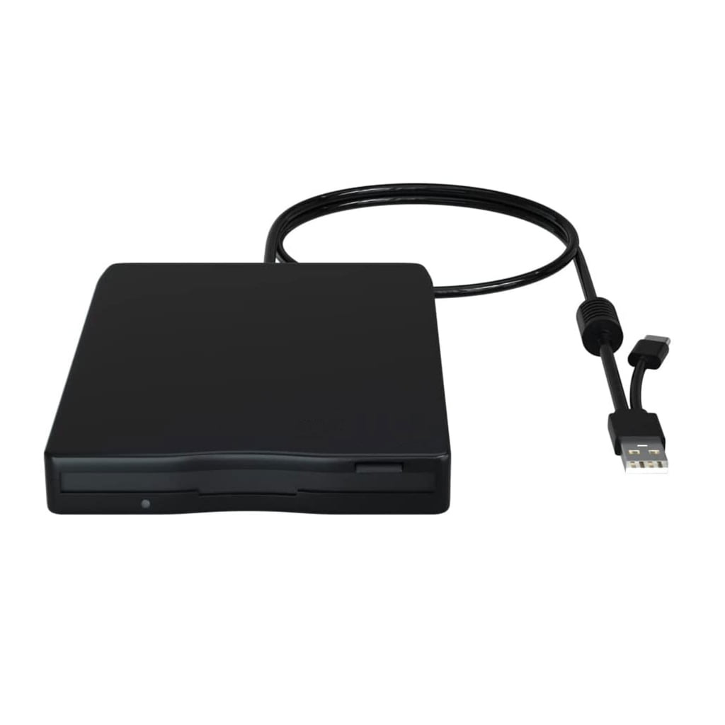Lightweight ABS External Floppy Drive With Functionality Across Multiple Devices