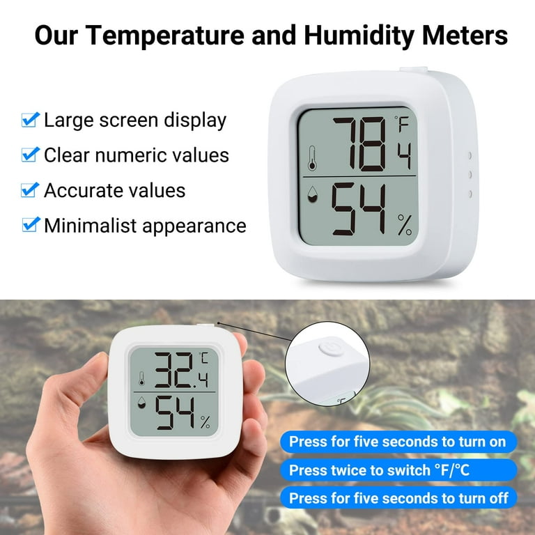 High Accurately Digital Thermometer Hygrometer Meter For Reptile