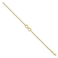 thumbnail image 2 of 10k Yellow Gold Bracelet Fancy 9 mm 7.5 in Polished Infinity, 2 of 6