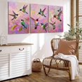 thumbnail image 2 of Hieng Canvas Oil Painting Hummingbird Oil Original Painting Birds Original Fine Art Friendship Animals Artwork Gifts for Her Unframed, 2 of 6