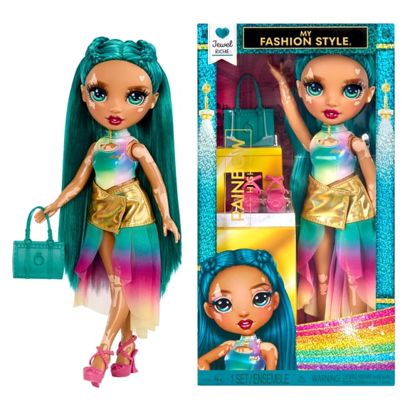 Rainbow High My Fashion Style Jewel, Emerald, 11" Fashion Doll with Statement Outfit, Stylish Handbag, Girls Toy Gift for Kids Ages 4-12 Years