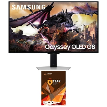 Samsung LS32DG802SNXZA 32 Inch Odyssey G80SD 4K UHD Smart Gaming Monitor with 6 Year Amber Protection Plan (2024)