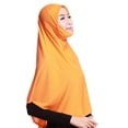 thumbnail image 3 of ZDNIXIAN Women Instant Pull On Hijab Khimar Soft Lightweight Chiffon Headscarf Full Coverage Modest Head Wrap Daily Outdoor Wear, 3 of 5