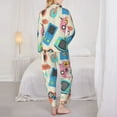 thumbnail image 5 of Ocsxa Women 2 Piece Floral Pajamas Lounge Set Playing Video Games Loungewear, 5 of 9