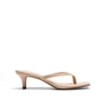 thumbnail image 2 of Sandalia DREAM PAIRS Tacones Kitten Nude 5 cm Bajos con Tira entre Dedos, 2 of 8