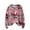 Pink, variant on Women's Round Neck Christmas Snowflake Print Sweater, Casual Cute Printing Knit Oversized Pullover, Long Sleeve Top for Holiday Wear,Pink 2XL