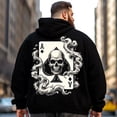 thumbnail image 2 of Big and Tall Men Hoodie Plus Size Hooded Sweatshirt Fleece Pullover 2XL H2 5KPC G08, 2 of 8