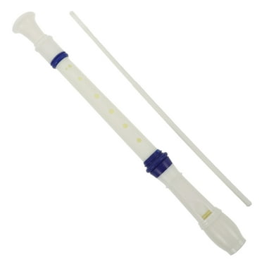 OULII Lot de 1 Flûte Blanche avec Design à 8 Trous pour Cours de Musique et Pratique Personnelle 11.8X1.2X1.2in