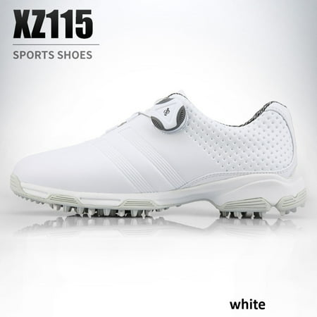 

New ladies breathable Rotating buckle golf sneakers Women Auto Lacing Waterproof Microfiber Anti-slip Golf Shoes