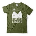 thumbnail image 5 of Mens Fishing Shirt Fishing Legend Shirt Fisherman Gifts Fishing Birthday Tee Father's Day Gift (3X-Large Grey), 5 of 6