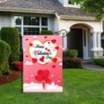 thumbnail image 2 of Happy Valentine's Day Garden Flag 12x18 Inch Double Sided For Outside Red Plaid Love Tulip Hearts Memorial Day Holiday Yard Decoration Small Flags, 2 of 4
