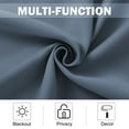 thumbnail image 4 of NICETOWN Short Blackout Curtains for Bathroom, Light Blocking Thermal Insulated Curtains Privacy Grommet Window Treatment, 42"x24", Stone Blue, 2 Panels, 4 of 7