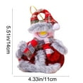 thumbnail image 3 of Fasiaou 1 Packs Christmas Tree Pendants Ornaments Santa Claus Snowman Doll Hanging Decorations for Xmas Party Home Office Holiday Decoration Cloth Figurine Gift, 3 of 6