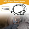 thumbnail image 2 of Kit de sensor de velocidad de rueda ABS Unique Bargains No.479113LM0A/479103LM0A Sensor ABS frontal izquierdo derecho para el sistema de frenos antibloqueo para Nissan NV200 2015-2019, 2 of 7