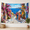 C, variant on XaaKee Tapestry, Sun-Drenched Floral Alley Sun Denched Flower Bushes Terracotta, High-Quality Polyester Wall Tapestry, 60x40Inch
