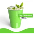 thumbnail image 2 of Amscan Kiwi Green 18oz Plastic Party Cups – 50 Count, 2 of 4