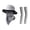 Grey, variant on Ticikt Outdoor Sun Hat Kit with Neck & Face Flap, Breathable Fishing Cap + Cooling Arm Sleeves,Grey