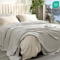 thumbnail image 4 of PHF Cooling Waffle Blanket Twin Size, Lightweight 60% Rayon Derived from Bamboo for Hot Sleepers, Soft and Breathable for Bed Couch and Sofa, 66"x90", Grey, 4 of 6