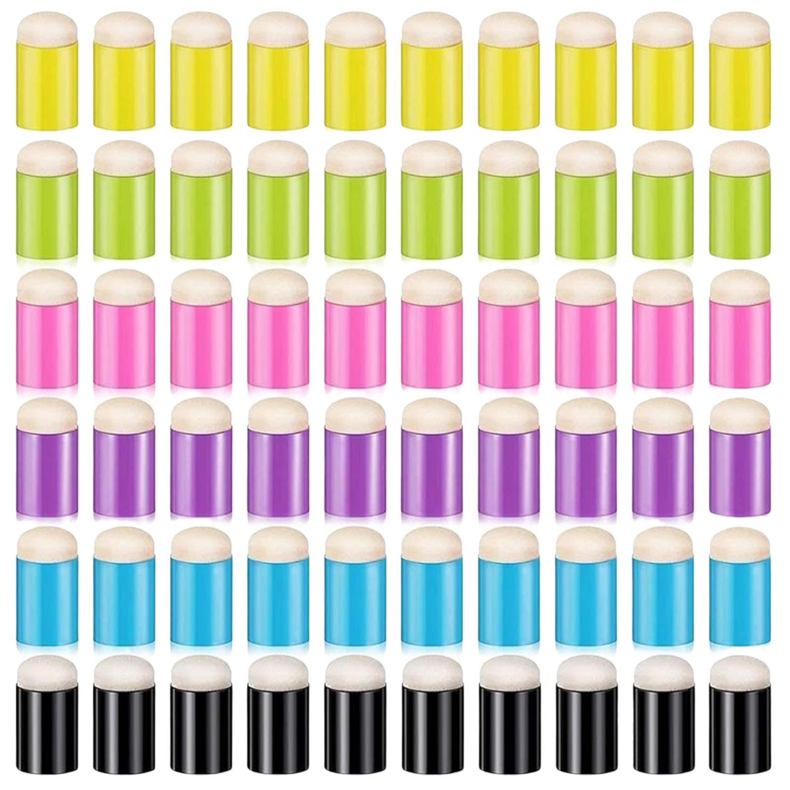 60 Pieces Child Finger Sponge Daubers Finger Paint Sponge Foam Painting