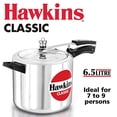 thumbnail image 1 of HawkinsClassic CL65 6.5-Liter New Improved Aluminum Pressure Cooker, Small, Silver, 1 of 2