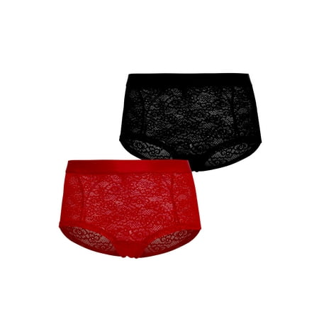 Parade Lace Mesh Boyshort Underwear  2-Pack  Sizes XS to 3XL