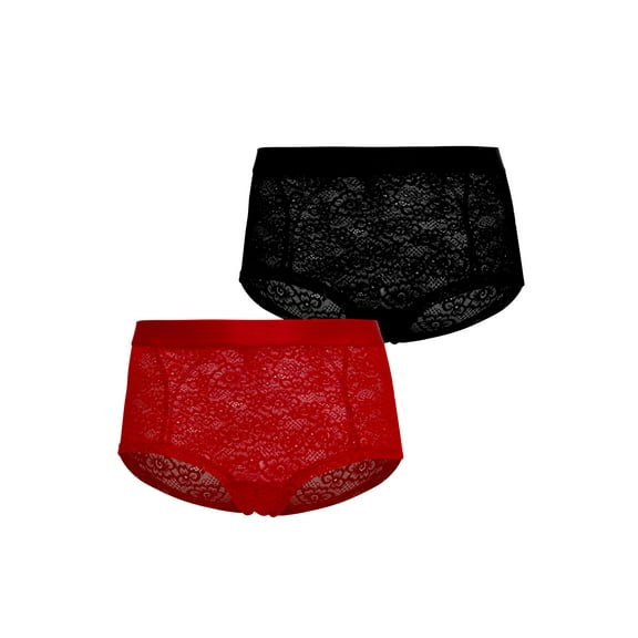 Parade Lace Mesh Boyshort Underwear, 2-Pack, Sizes XS to 3XL