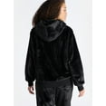 thumbnail image 3 of No Boundaries Faux Fur Graphic Hoodie, Women's, 3 of 5