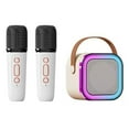 thumbnail image 2 of Mini Karaoke Machine Speaker  Microphone Light Effects Portable System Battery Home Party, 2 of 7