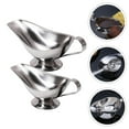 thumbnail image 3 of LEEYNEERStainless Steel Gravy Boat Set with Ladle for Sauces and Dressings, 3 of 6